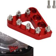 🏍️ universal red motorcycle rear brake pedal step plate tip | fits 125-530 te tx tc fc fx fe sx sxf xc xcf exc excf xcw smc enduro supermotor superenduro adventure adventures 690 950 990 dirt bike логотип