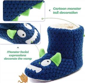 img 2 attached to Unisex Monster Slippers For Kids By LA PLAGE
