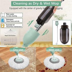 img 2 attached to 🧹 Tsmine Spray Mop for Floor Cleaning with Microfiber Pads, Ideal for Hardwood Laminate Tile Floors – Home &amp; Commercial Use