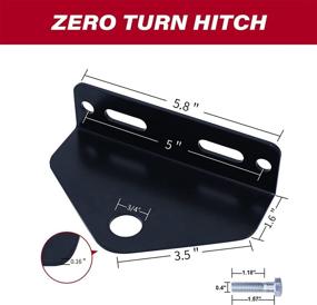 img 2 attached to Towing Hitch Kit - Magnetic Hitch Pin And Zero Turn Mower Trailer Hitch