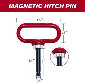 img 3 attached to Towing Hitch Kit - Magnetic Hitch Pin And Zero Turn Mower Trailer Hitch