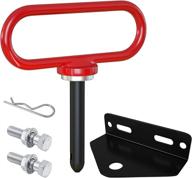 towing hitch kit - magnetic hitch pin and zero turn mower trailer hitch logo