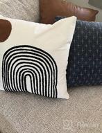 картинка 1 прикреплена к отзыву Добавьте бохо-шик в свой дом с наволочкой Merrycolor'S Tufted Moon Pillow - 18X18 дюймов от David West