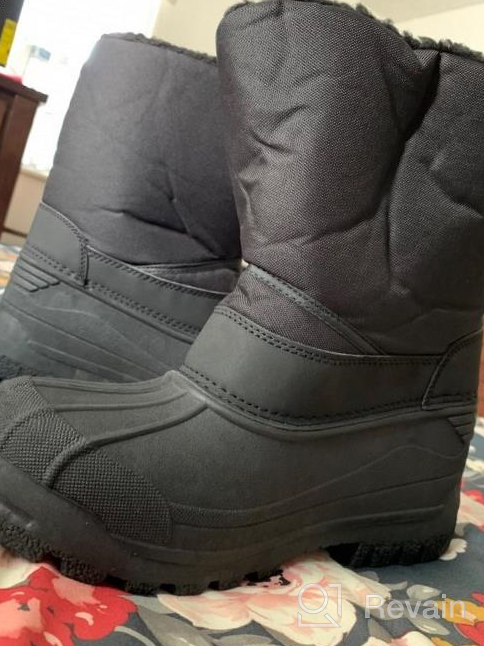 img 1 attached to 👢 Outdoor Unisex Kids Winter Snow Boots - Boys' Shoes review by Russ Conrad