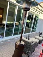 img 1 attached to 46,000 BTU Outdoor Propane Patio Heater W/ Wheels - Amazon Basics Bahama Blue review by Ryan Turner