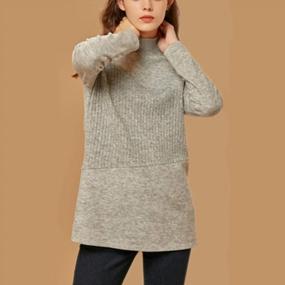 img 2 attached to Stay Comfortable And Stylish With LENUE Women'S Plus Size Soft Mock Turtleneck T-Shirt - Ideal For Any Occasion!