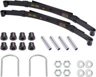 🏎️ enhanced performance: 10l0l heavy duty rear 4-leaf spring kit for club car ds golf cart logo