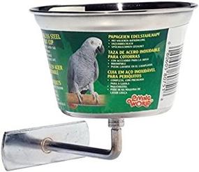 img 2 attached to Stainless Steel Parrot Cup for Improved Living World