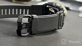 img 5 attached to Rugged Sport Military Band With Bumper Cover, Compatible With Apple Watch 45Mm/44Mm/42Mm, Men'S TPU Strap With Metal Pieces For IWatch Series SE2 SE 8 7 6 5 4 3 2 1, Dark Gray By OUHENG