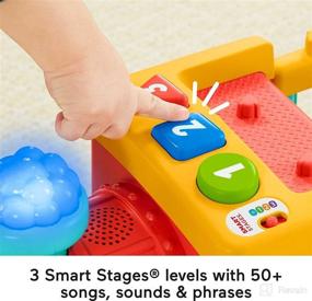 img 2 attached to 🚂 Fisher-Price Little People Animal Train Toy with Lights, Music and Smart Stages Learning Content - Includes 6 Toy Figures