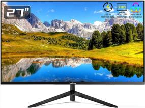 img 4 attached to 🖥️ InnoView Gaming Display 27" Ultra Thin Monitor, 1920X1080P, Tilt Adjustment, Built-In Speakers, Frameless Design, Wall Mountable - INVPM701