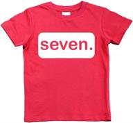 unordinary toddler birthday seventh charcoal boys' clothing : tops, tees & shirts logo