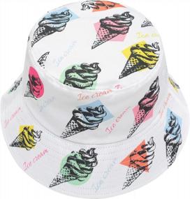 img 4 attached to Unisex Bucket Hat Summer Fisherman Cap For Women Men Teens - ZLYC Cute Print