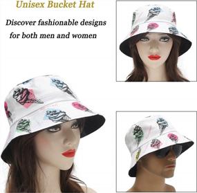 img 3 attached to Unisex Bucket Hat Summer Fisherman Cap For Women Men Teens - ZLYC Cute Print