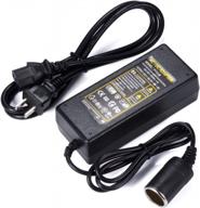 soulbay ac to dc converter - 110v-240v 96w wall plug power adapter for car vacuum, rv, and 12v devices with 12v 8a cigarette lighter socket logo