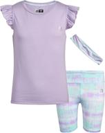 🏃 enhance your active lifestyle with rbx girls performance activewear set logo