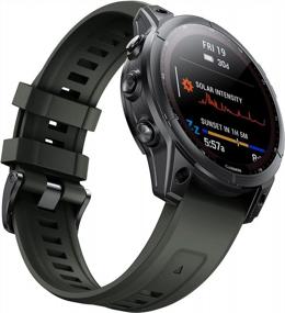 img 3 attached to Обновите свой фитнес-образ: NotoCity 22 мм Quickfit ремешок для часов Fenix ​​7/6/5 Plus и PRO Sports Smartwatch