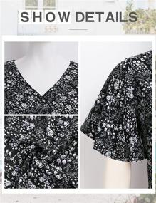 img 1 attached to Chic & Breezy: Messic Women'S Chiffon Blouses For Effortless Summer Style