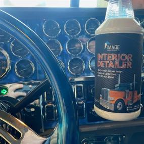 img 2 attached to Image Wash Products: Premium Interior Detailer & Cleaning Protectant for Vinyl, Rubber, Plastics, Tires and Leather - 32oz Sprayer - Non Greasy High Gloss & Piña Colada Scent - Cleans, Conditions & Protects