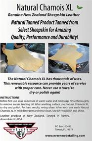 img 2 attached to ➕ Premium New Zealand Sheepskin Chamois XL (6.5 sq ft.) by Ever New Automotive® - Ideal for Car Boats and RV! Renewable Resource for Incredible Results!