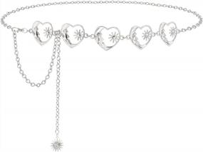 img 4 attached to SUOSDEY Fashionable Metal Body Chain For Women - Waist And Belly Link Belt Jewelry For Enhanced Style