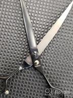 img 1 attached to 7/8Inch Pet Grooming Scissor Straight/Curved Dogs Grooming Shears Professional Grooming Scissors For Dogs And Cats Pets Hair Cutting Scissors Curved Shears (B-8 Inch-Straight Scissor) review by Chris Cooper
