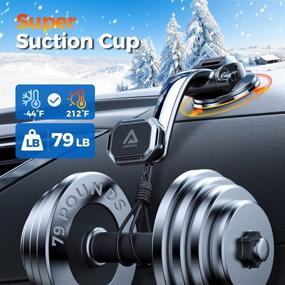 img 2 attached to 📱 Military-Grade Super Suction Magnetic Phone Mount for Car Dashboard - Stable and Safe Driving View with Powerful Magnet for iPhone & Android Phones - ADIUPUL