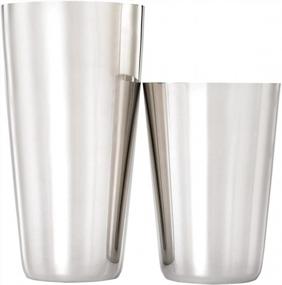 img 4 attached to Upgrade Your Mixology Game With Barfly Superfly Tin Set: Heavyweight Stainless Steel Cocktail Shakers (18 Oz And 28 Oz)