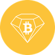 Logotipo de bitcoin diamond