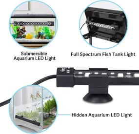 img 1 attached to Hygger Submersible Sunrise Daylight Moonlight Adjustable Brightness Fish & Aquatic Pets