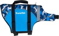 🐶 keep your pooch safe in style with playapup dog life jacket - xx-small, surf blue logo