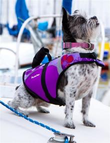 img 2 attached to 🐶 Keep Your Pooch Safe in Style with PlayaPup Dog Life Jacket - XX-Small, Surf Blue