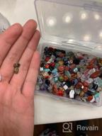 img 1 attached to 400Pcs Natural Chip Stone Beads 5-8Mm, Multicolor Gemstone Healing Crystal DIY Bracelet Jewelry Making review by Janet Scollins