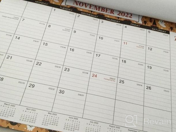 img 1 attached to Stay Organized In 2023 With Our Premium Desk Calendar - 12 Monthly Themes, Large Ruled Blocks & Durable Corner Protectors review by Jason Flores