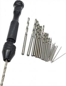 img 1 attached to 20 Pcs Micro HSS Twist Drill Bits 0.5Mm-3Mm With Aluminum Hand Drill Model Craft DIY Tool