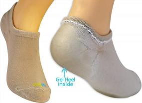 img 1 attached to Comfortable Gel Heel Socks For Kids With Heel Sensitivity: Effective Solution For Severs Disease And Plantar Fasciitis