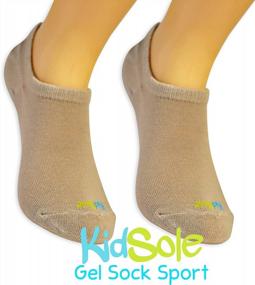 img 3 attached to Comfortable Gel Heel Socks For Kids With Heel Sensitivity: Effective Solution For Severs Disease And Plantar Fasciitis