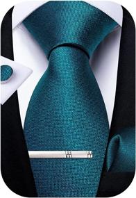 img 4 attached to Enhance Your Formal Attire with DiBanGu Pocket Square Cufflinks