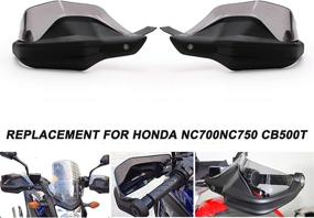 img 2 attached to 🏍️ GoolRC Motorcycle Hand Guards for Honda NC700 X CB650F CtX700 NC750X (2014-2018): Reliable Hand Shield Protector Handguard Replacement