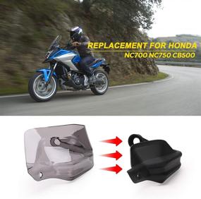 img 1 attached to 🏍️ GoolRC Motorcycle Hand Guards for Honda NC700 X CB650F CtX700 NC750X (2014-2018): Reliable Hand Shield Protector Handguard Replacement