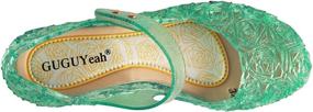 img 1 attached to 👑 Inspired Costumes Princess Birthday Sandals: Adorable Flats for Girls' Shoe Collection