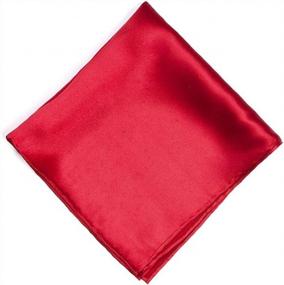 img 3 attached to 🧣 Men's Handkerchiefs: Cocoa Brown Silk Pocket Square Accessories