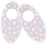 👚 sugarbooger kids' closet dividers with delicate pink dots logo