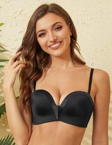 img 3 attached to Red Carpet 8-Way Convertible Straps: Winsglove Women'S Full Figure Wirefree Multiway Push Up Bra