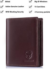 img 1 attached to Premium Men's Wallets, Card Cases & Money Organizers with Stylish Packaging & Optimal Capacity - Bullknight Collection