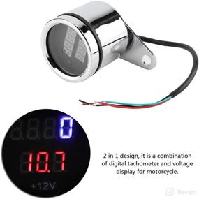 img 2 attached to Ymiko Electronic Tachometer Motorcycle Speedometer
