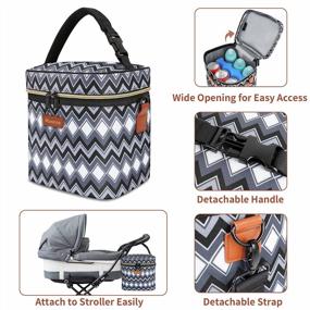 img 1 attached to Insulated Baby Bottle Bag With Ice Pack - Fits 6 Bottles Up To 9 Ounce, Perfect For Breastmilk Cooler & Mom Nursing Daycare By Mancro