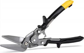 img 1 attached to ToughBuilt Long Cut Aviation Snips - Offset Design With One Handed Lock Operation - TB-H4-60-SOL