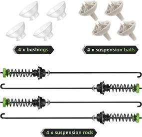 img 1 attached to W11130362 Washer Suspension Kit for Whirlpool Kenmore Amana Maytag - Replacement for MVWC565FW1, MVWC565FW0, WTW5000DW2, WTW5000DW0, WA45H7000AW, RTW4516FW1, WTW5000DW1