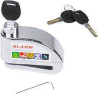 🔒 eforcar motorcycle bike disc brake lock: anti-theft ultra 110db alarm for maximum security логотип